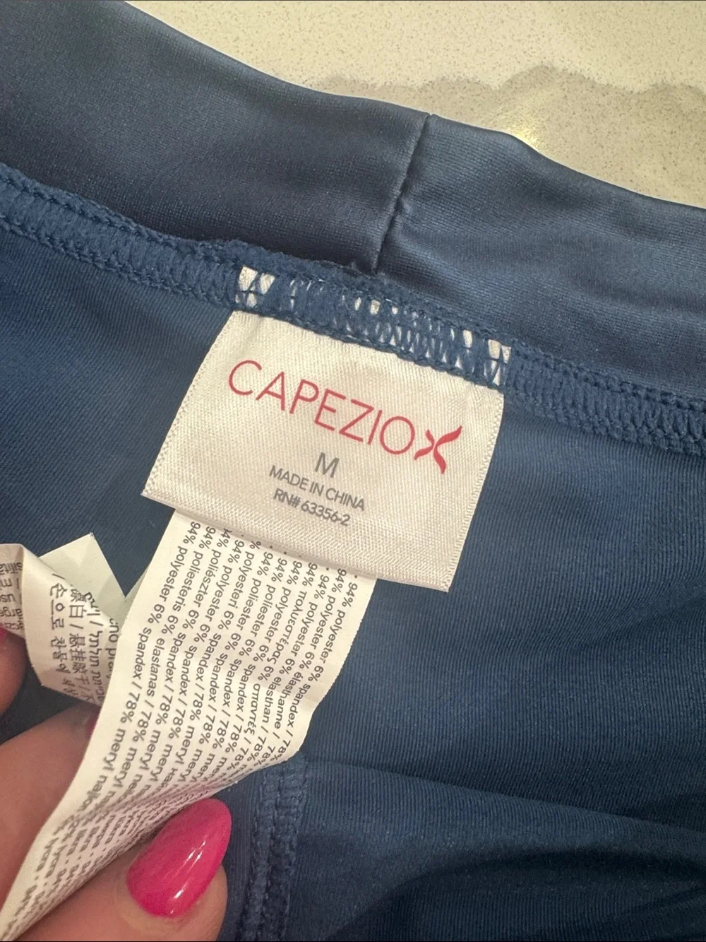 Capezio Navy Strappy Sports Bra & Shorts Set